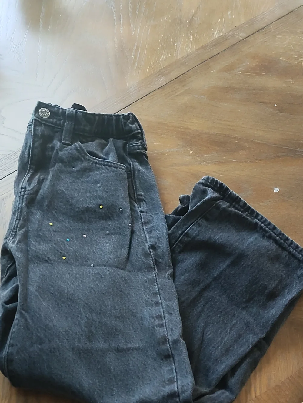 Old Navy Girl's Black Jeans with Subtle Stud Accents